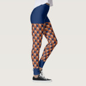 Leggings Équipe de basket-ball, nom, faux shorts bleus (Droite)