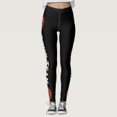 Leggings Équipe de basket-ball personnalisée Nom et numéro  (Devant)