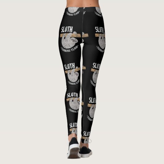 Leggings Équipe de coureurs de machines en difficulté (Dos)