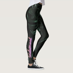 Leggings Équipe de la mariée La mariée de Tropical Palms