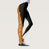 Leggings Équipe et ventilateur Mascotte orange/noir/blanc (Droite)