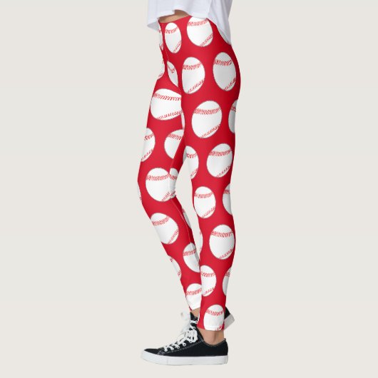 Leggings Équipe féminine de baseball sur mesure Couleur Cut (Gauche)