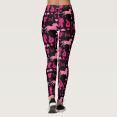 Leggings Équitation Rose (Dos)