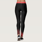 Leggings Érable rouge avec MMOM canadienne en texte rose su (Dos)