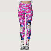 Leggings Erreur système : esthétique nerd rétro (Devant)