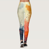 Leggings Éruption volcanique : puissance brute (Dos)