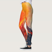 Leggings Éruption volcanique : puissance brute (Gauche)