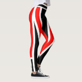 Leggings Escadron noir blanc rouge (Droite)