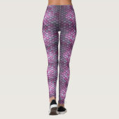 Leggings Éscaliers de sirène Jambes violettes magenta (Dos)