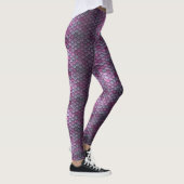 Leggings Éscaliers de sirène Jambes violettes magenta (Droite)