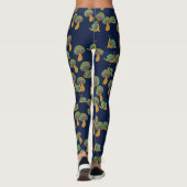 Leggings Escargots et champignons Rétro Motif de champignon (Dos)