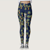 Leggings Escargots et champignons Rétro Motif de champignon (Devant)