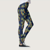 Leggings Escargots et champignons Rétro Motif de champignon (Droite)