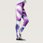 Leggings Esculpido de métal fosco, nas cores lilás e roxo (Droite)