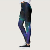 Leggings Espace céleste de la Galaxie verte bleue (Gauche)