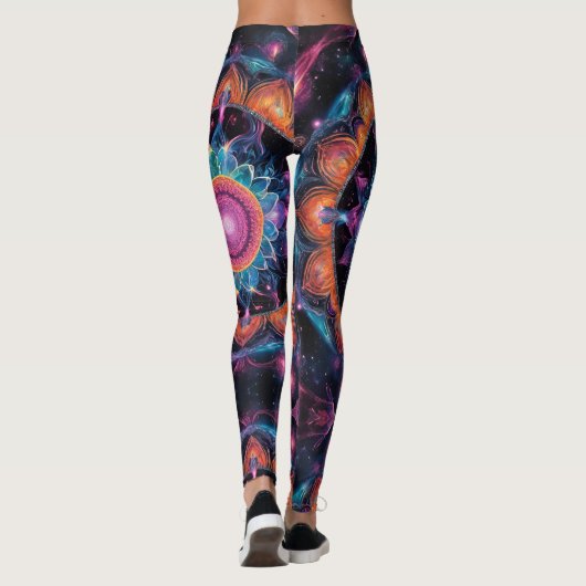 Leggings Espace coloré Mandala (Dos)