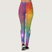 Leggings Espace étoile arc-en-ciel coloré (Dos)