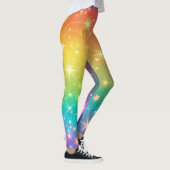 Leggings Espace étoile arc-en-ciel coloré (Droite)