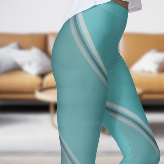 Leggings Espace profond chic sous Eggshell Blue Banding Pri