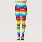 Leggings Espagnol traditionnel couvrant mexicain vibrant (Devant)