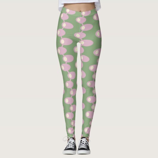 Leggings Espèces roses (Devant)