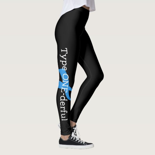 Leggings ESPOIR de conscience de ruban bleu de diabète de (Droite)