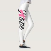 Leggings ESPOIR rose de conscience de ruban de cancer du (Droite)