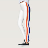 Leggings Esprit d'équipe de Floride, orange, blanc et bleu. (Gauche)