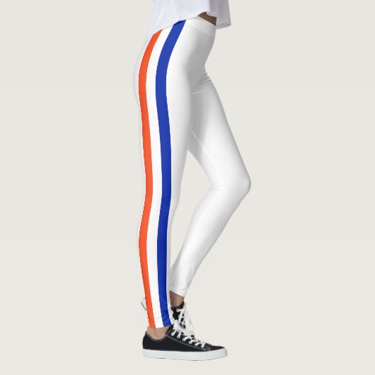 Leggings Esprit d'équipe de Floride, orange, blanc et bleu. (Droite)