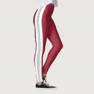 Leggings Esprit d'équipe de l'Arkansas sur rouge