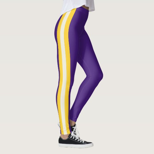 Leggings Esprit d'équipe de Lousiane sur fond violet (Droite)