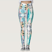 Leggings Esquisse de luxe des Maldives | (Devant)
