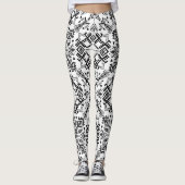 Leggings Estampado de Tejido Artesanal | Efecto Punto Boho (Devant)