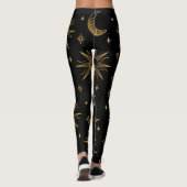 Leggings Esterilla De Yoga Soleil, lune et étoiles - célest (Dos)