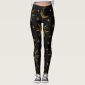 Leggings Esterilla De Yoga Soleil, lune et étoiles - célest (Devant)