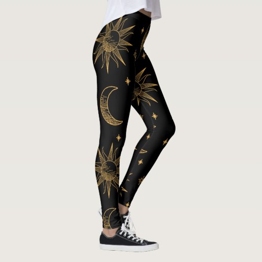 Leggings Esterilla De Yoga Soleil, lune et étoiles - célest (Droite)