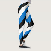 Leggings Estonie Couleurs du drapeau national diagonales tr (Droite)