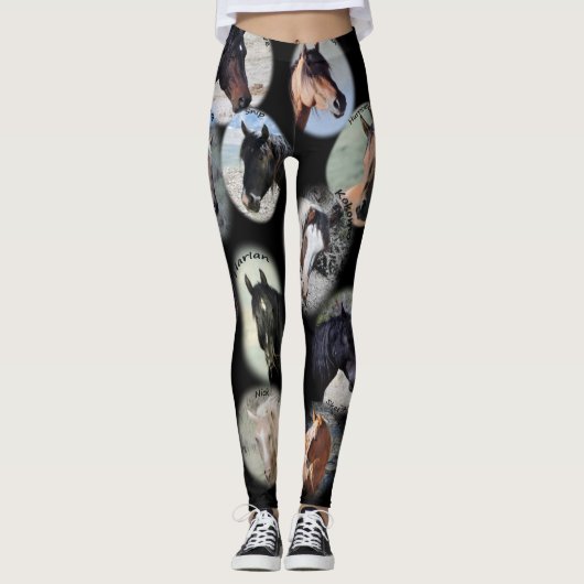 Leggings Étalons de lavabo de sable (Devant)