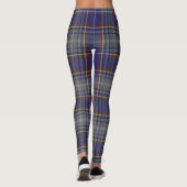 Leggings État de plaid de tartan de Nevada (Dos)
