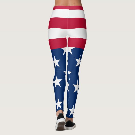 Leggings États-Unis Drapeau américain étoiles et rayures (Dos)