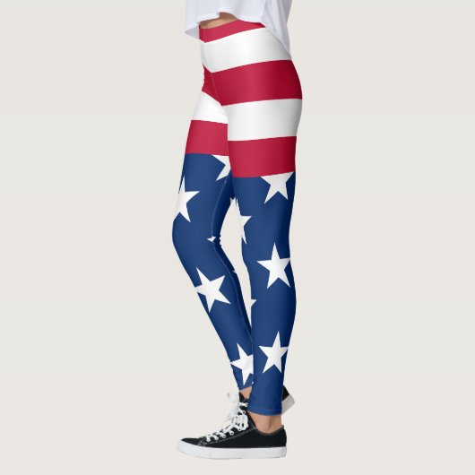 Leggings États-Unis Drapeau américain étoiles et rayures (Gauche)