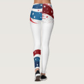 Leggings États-Unis Rouge Bleu Bleu (Dos)