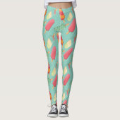 Leggings Été Crème de glace amusant (Devant)