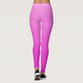 Leggings Été Électrique Vibrant Rose Chaud Dip Ombre (Dos)
