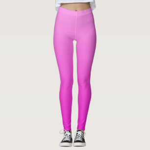 Leggings Été Électrique Vibrant Rose Chaud Dip Ombre