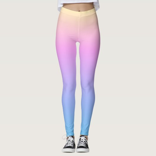Leggings Été Pastel Couleur Parfait Gradient (Devant)