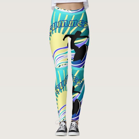Leggings Été Surf Fun Thunder_Cove (Devant)