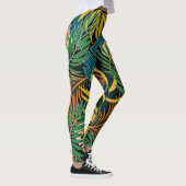 Leggings Été Tropical Plante brillant Motif (Droite)