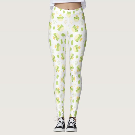 Leggings Éteignez-vous avec de la grenouille mignonne et de (Devant)
