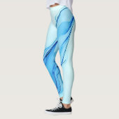 Leggings Éthéal Blue Liquide Art Éperal (Gauche)